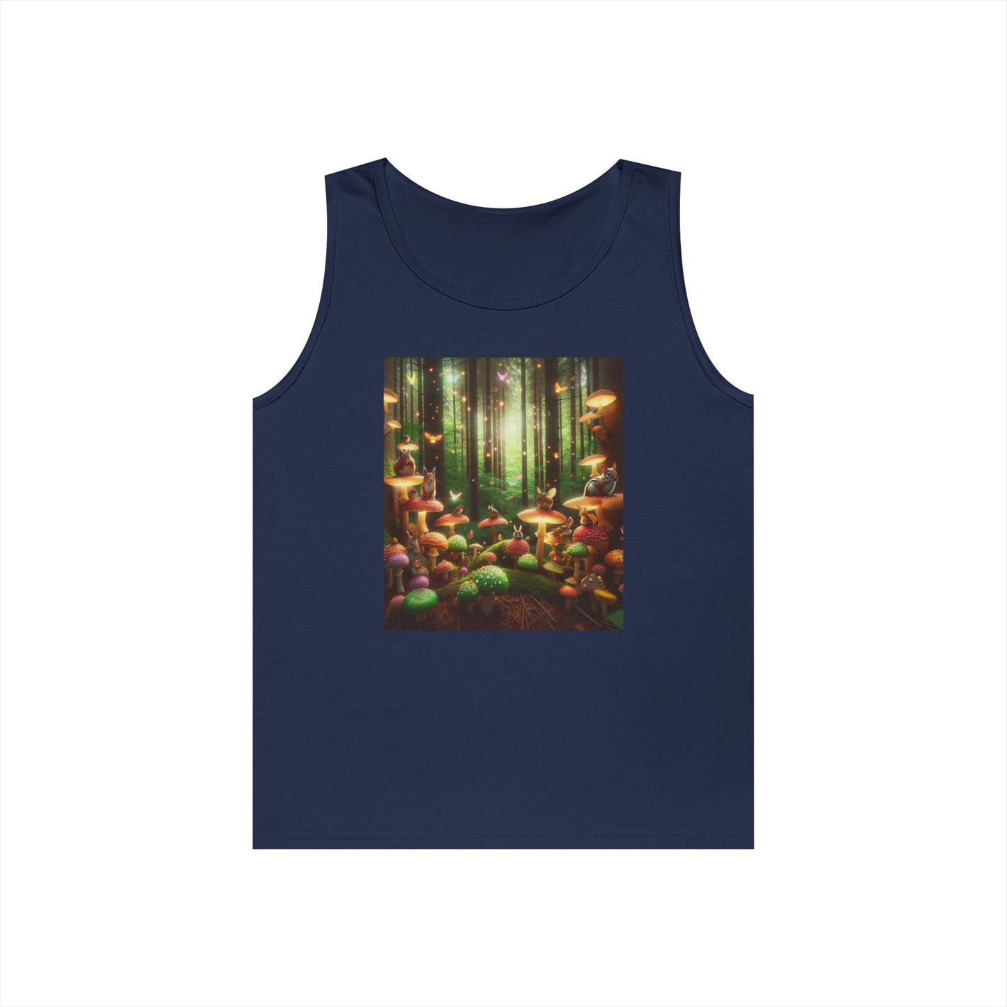 Enchanted Forest Unisex Heavy Cotton Tank Top - Nature Lover Apparel