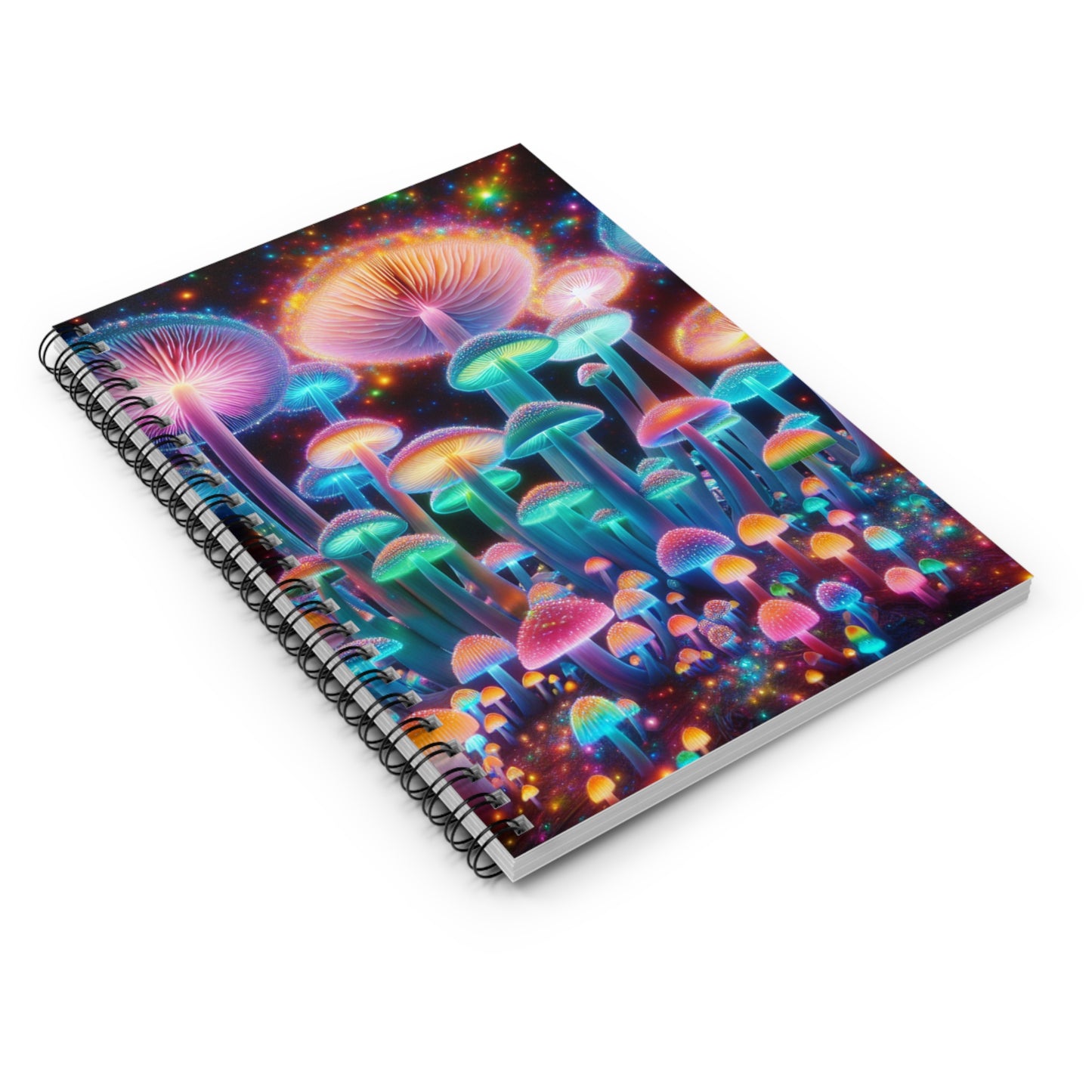 Psychedelic Mushroom Art Spiral Notebook - Ruled Line for Creative Souls