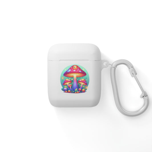 Colorful Mushroom AirPods Case Cover – Trendy Eco-Friendly Accessory