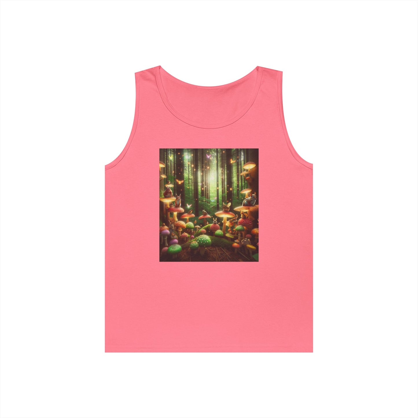 Enchanted Forest Unisex Heavy Cotton Tank Top - Nature Lover Apparel