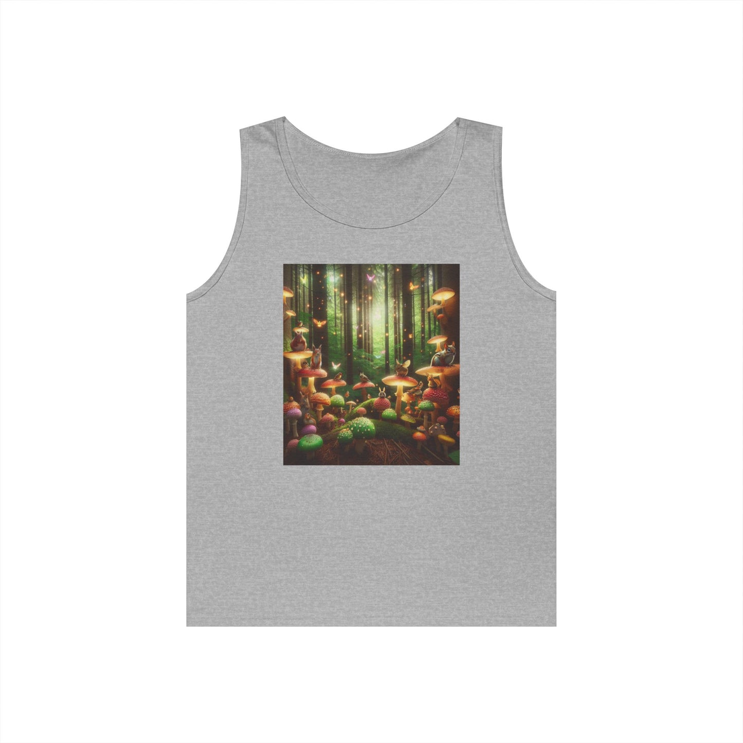 Enchanted Forest Unisex Heavy Cotton Tank Top - Nature Lover Apparel