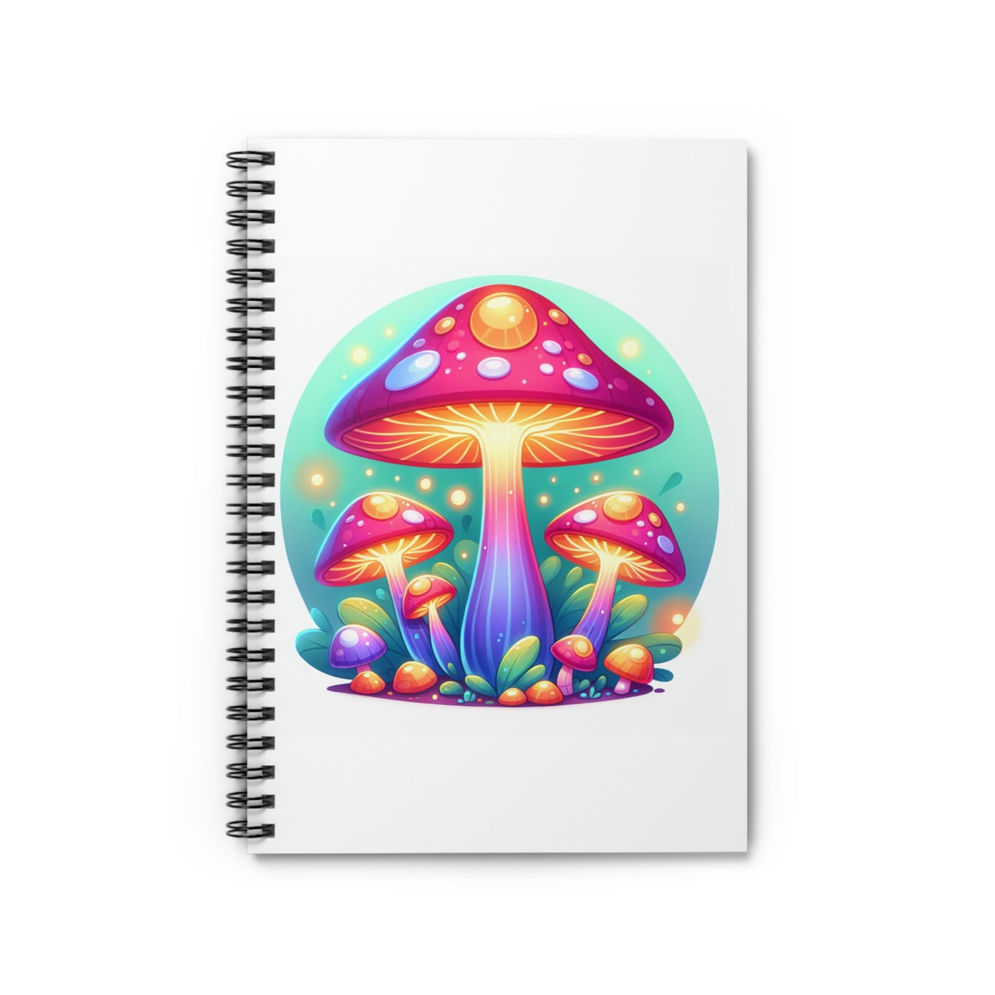 Mushroom Spiral Notebook - Ruled Line