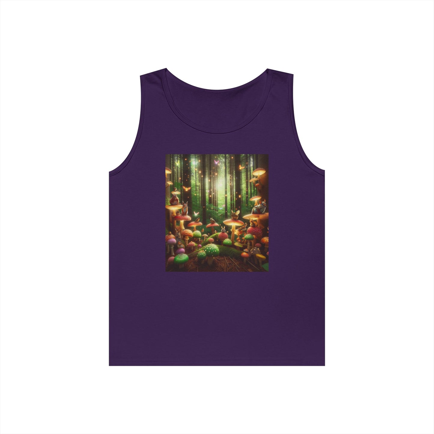 Enchanted Forest Unisex Heavy Cotton Tank Top - Nature Lover Apparel