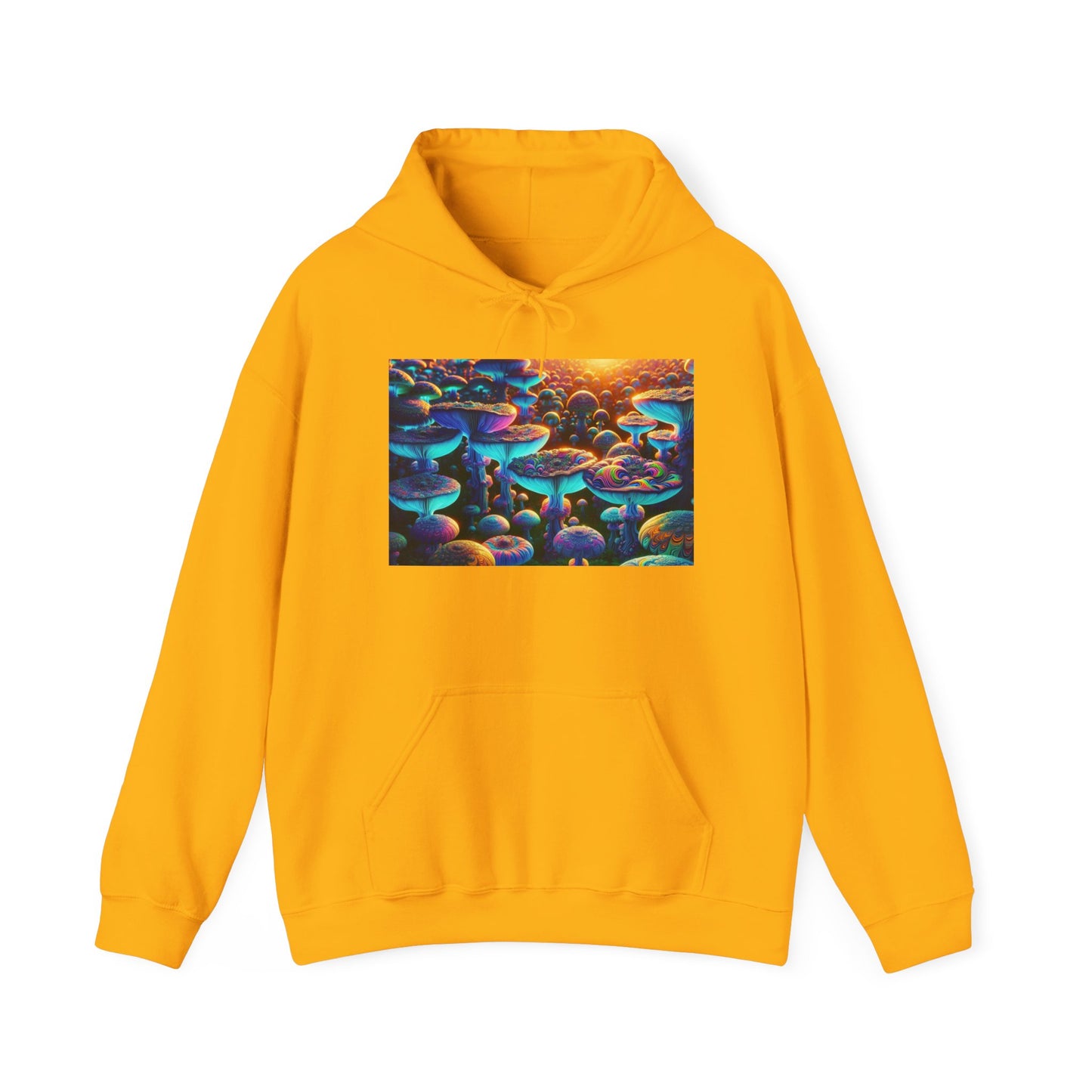 Colorful Mushroom Landscape Hoodie - Unisex Heavy Blend™ Sweatshirt