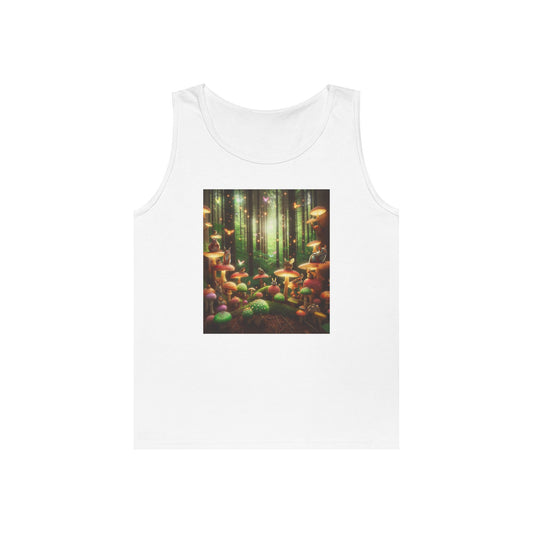 Enchanted Forest Unisex Heavy Cotton Tank Top - Nature Lover Apparel