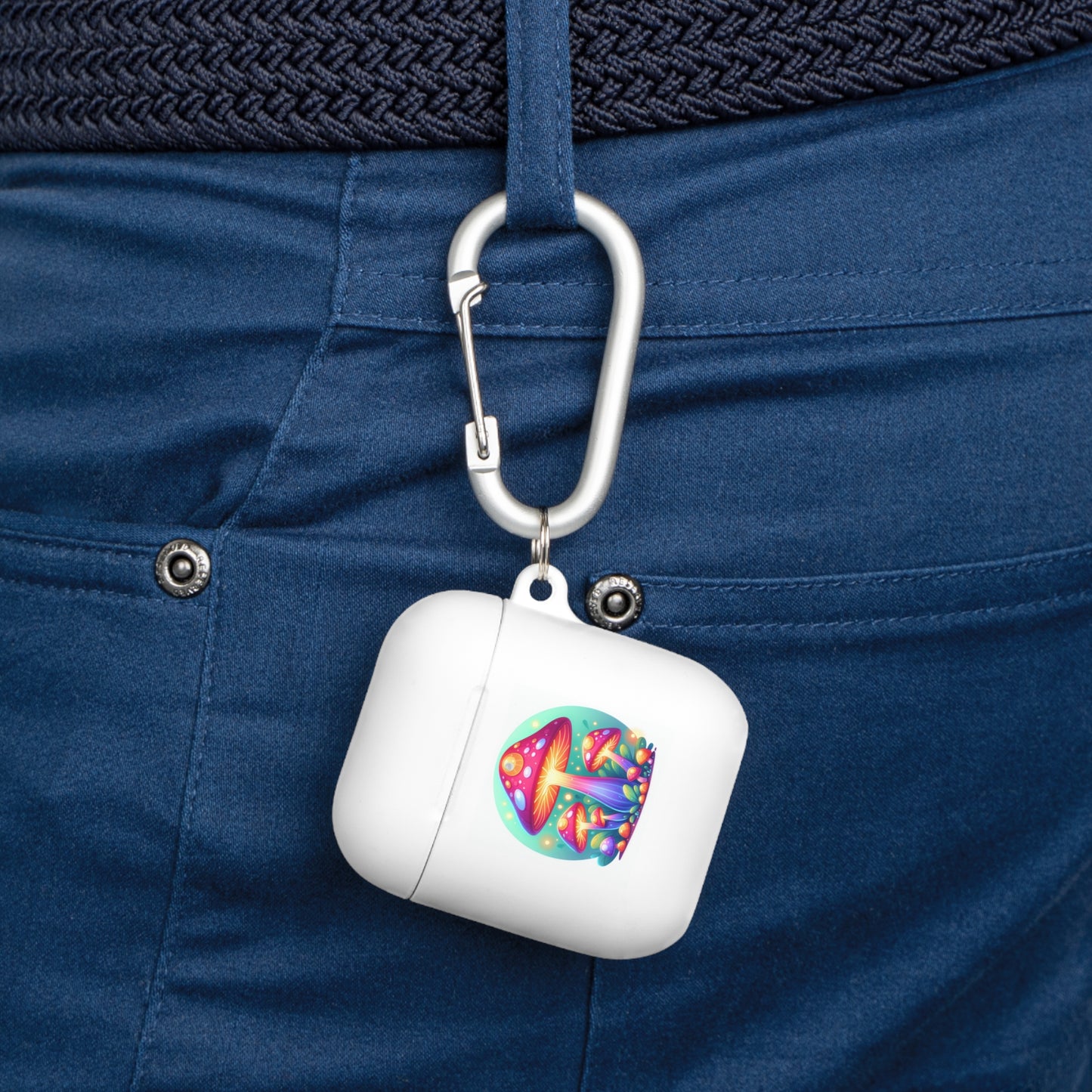 Colorful Mushroom AirPods Case Cover – Trendy Eco-Friendly Accessory