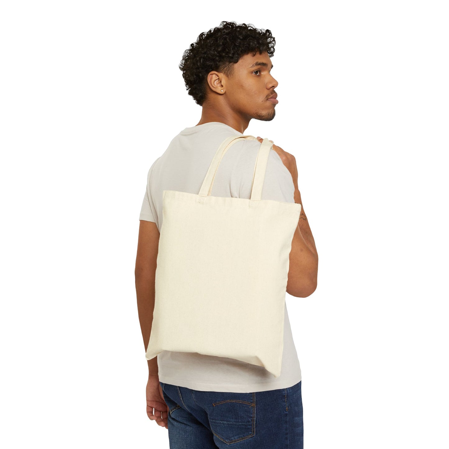 Whimsical Forest Mushroom Cotton Canvas Tote Bag - Eco-Friendly Shopping Essentials