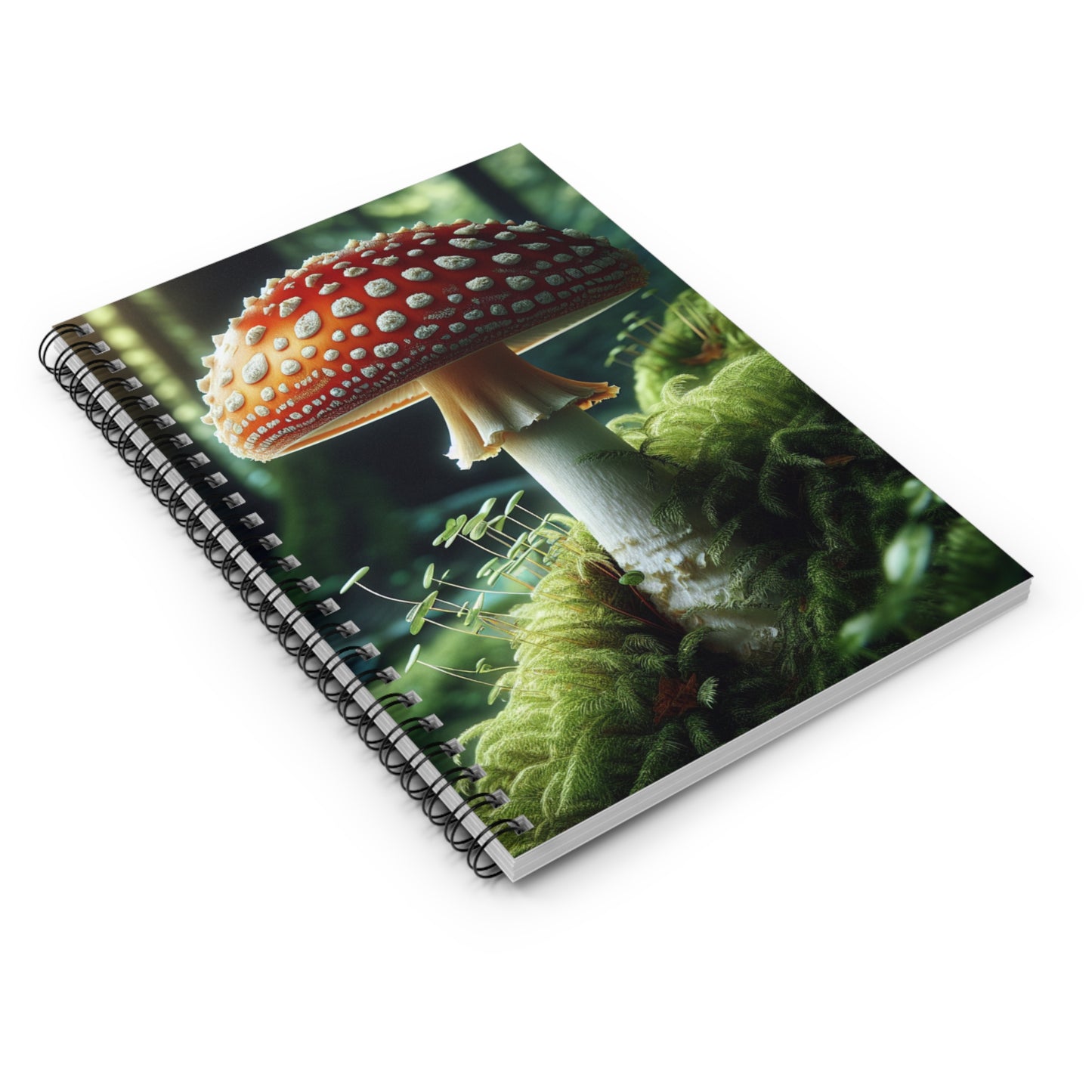 Amanita Mushroom Spiral Notebook - Ruled Line for Nature Lovers