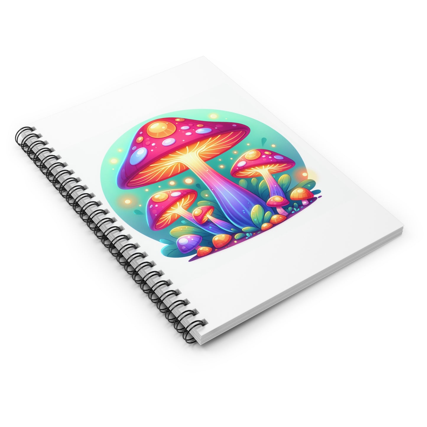 Mushroom Spiral Notebook - Ruled Line