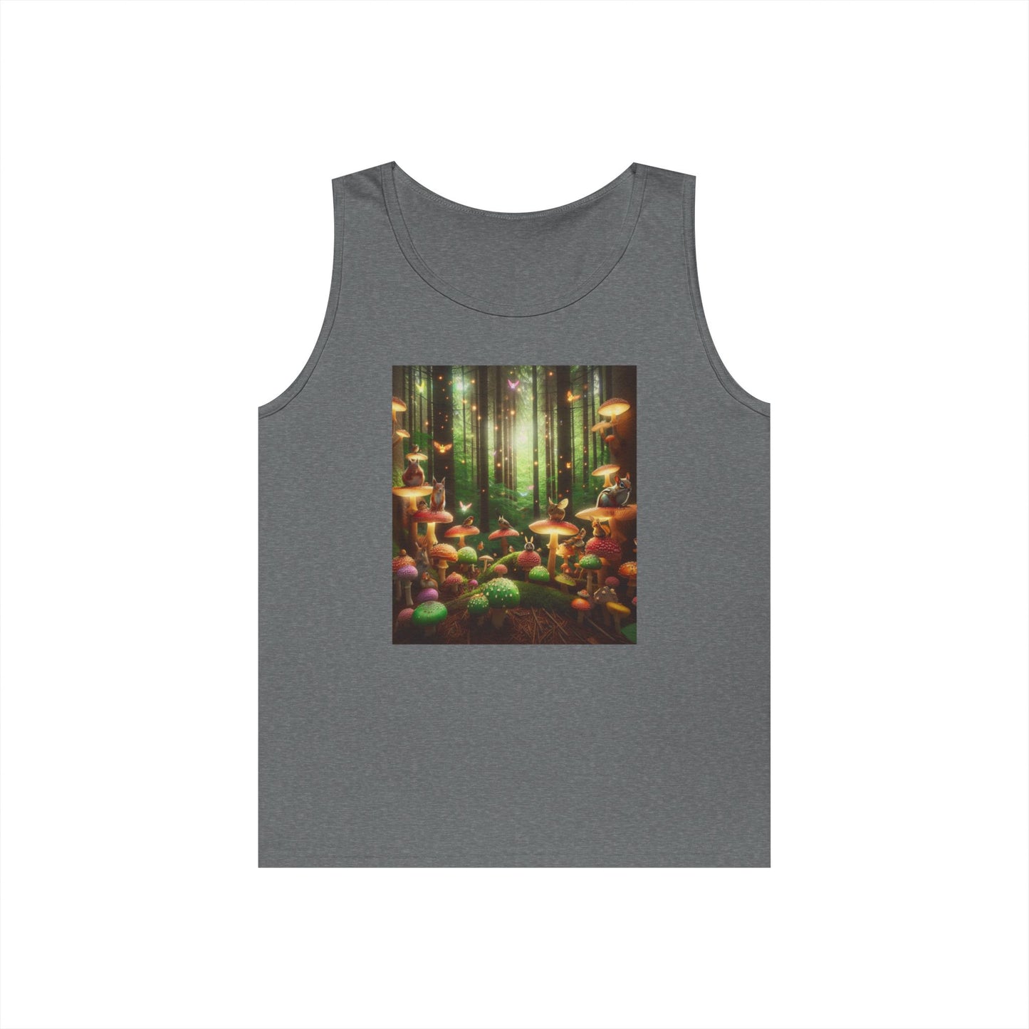 Enchanted Forest Unisex Heavy Cotton Tank Top - Nature Lover Apparel